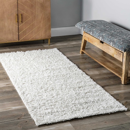 Nuloom Kara Solid Shag Area Rug 2ft 8in x 8ft KKBX01A-2808